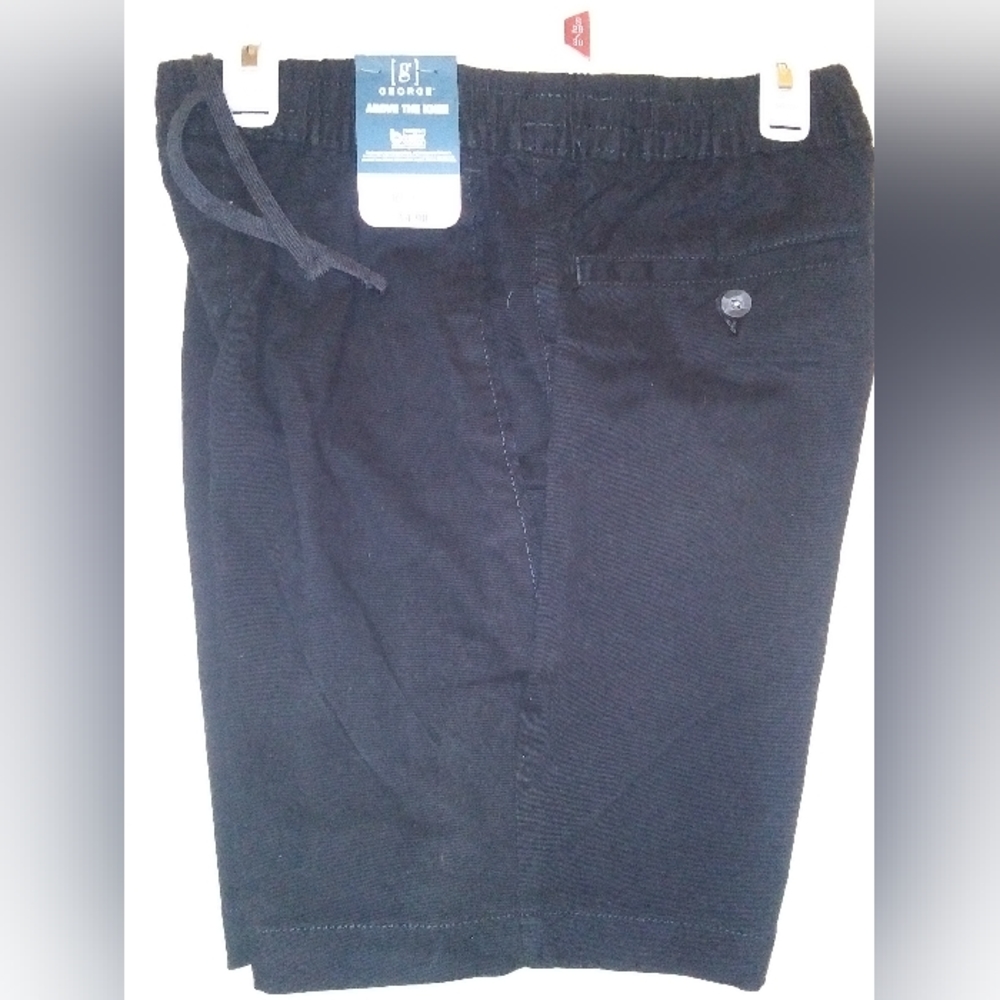 2 pair- NWT Men's George Black Above The Knee Shorts Small 28-30.